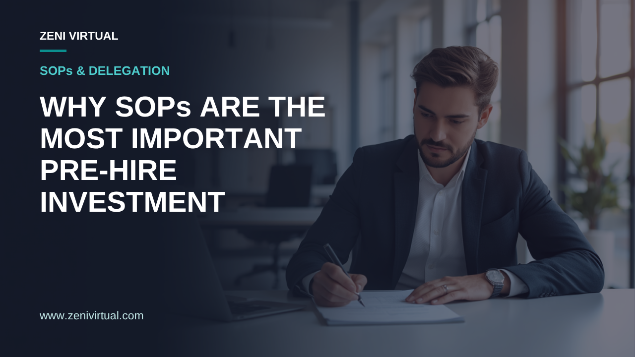 Why SOPs Are the Most Important Pre-Hire Investment