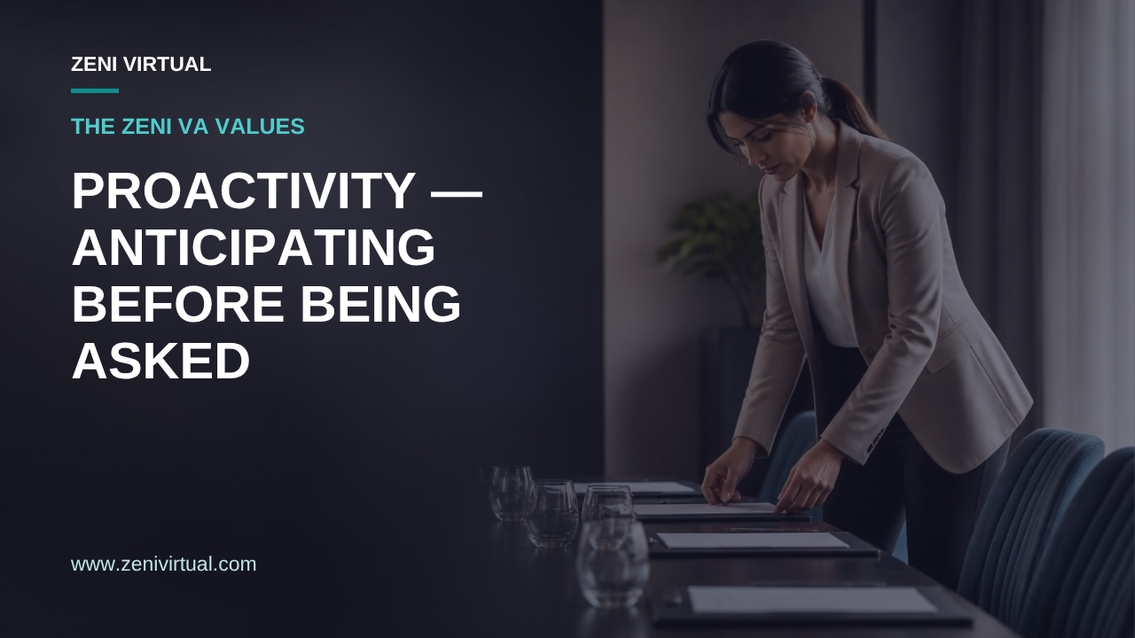 Proactivity — Anticipating Before Being Asked